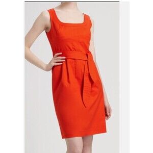Tory Burch | Dresses | Nwt 698 Tory Burch Leather Trim Linen Midi Dress |  Poshmark